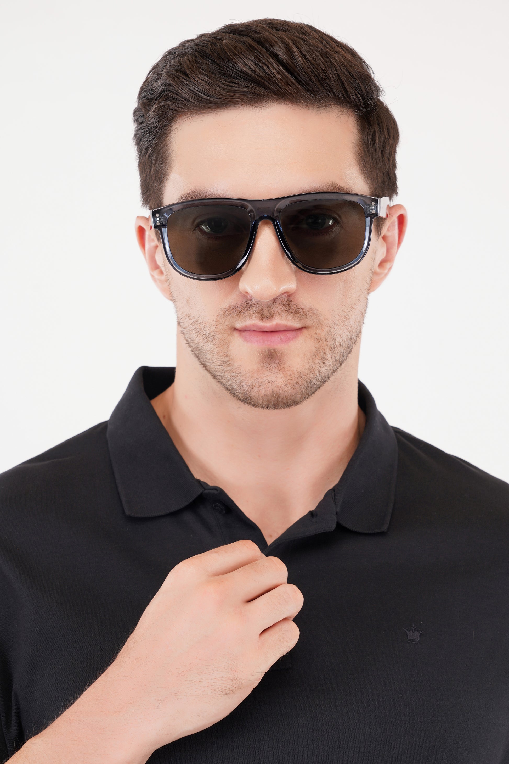 Dark grey or charcoal