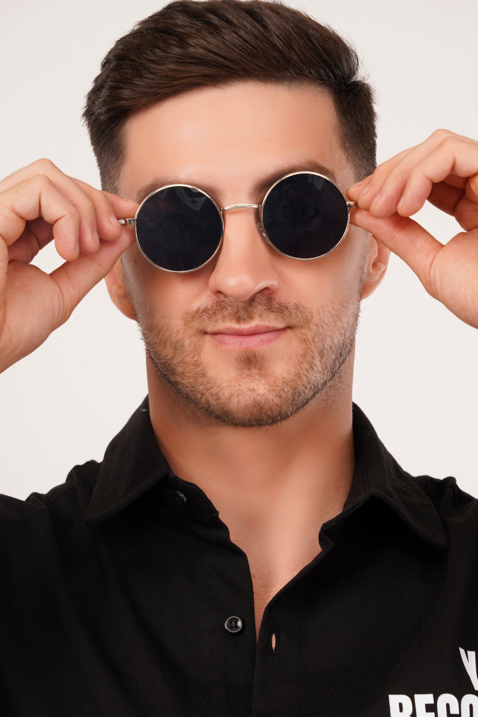 Black (or very dark tinted)